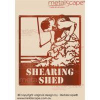 Plaque - Shearer Shearing Sheep
