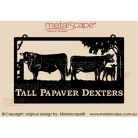 Large Property Sign - Dexter Cattle x 3