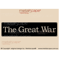 "Great War"  - ANZAC Wall Plaque