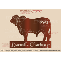 Farm Property Sign - Charbray Bull