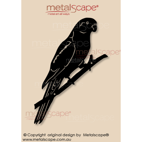 Metalscape - Metal Garden Art - Gardenscape -King Parrot Wall Mount